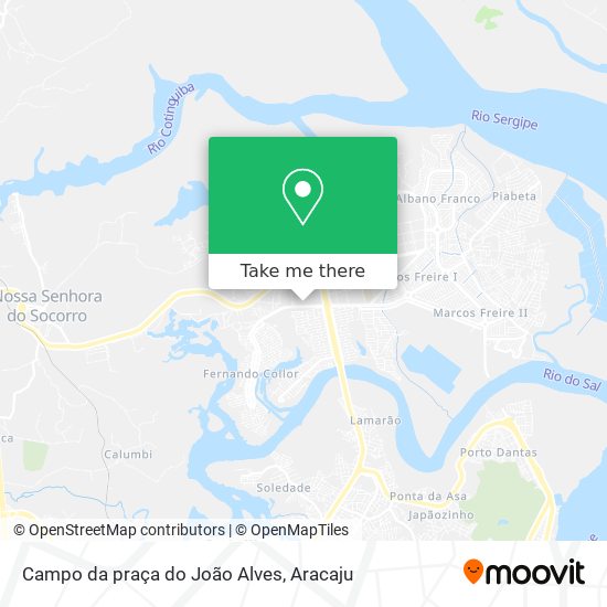 Mapa Campo da praça do João Alves