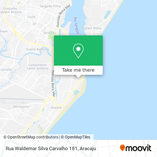 Mapa Rua Waldemar Silva Carvalho 181