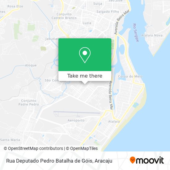 Mapa Rua Deputado Pedro Batalha de Góis