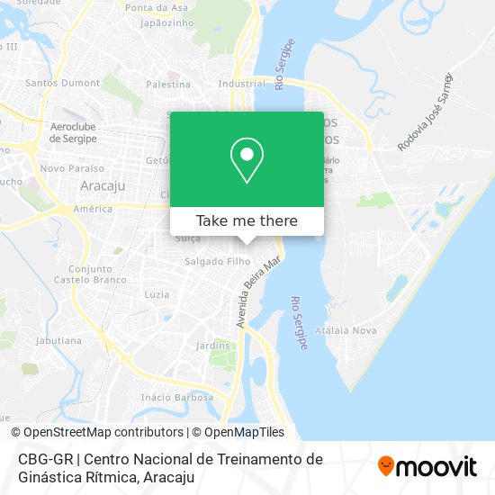 CBG-GR | Centro Nacional de Treinamento de Ginástica Rítmica map