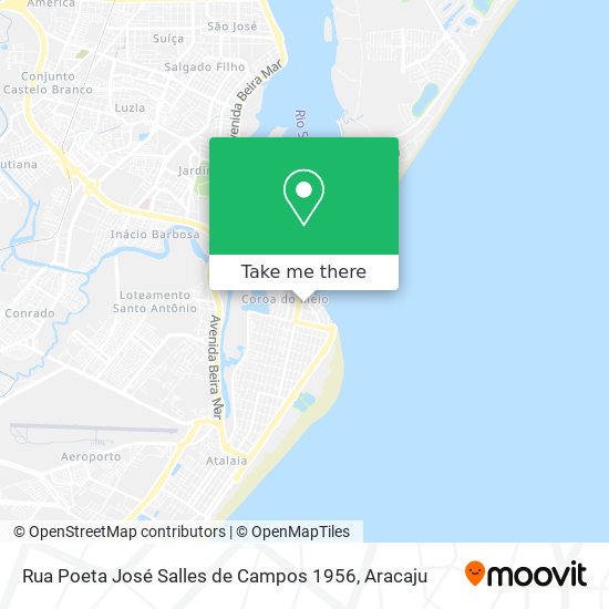 Rua Poeta José Salles de Campos 1956 map