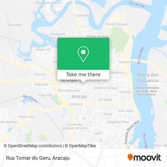 Mapa Rua Tomar do Geru