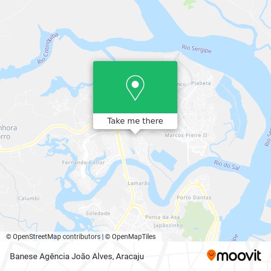 Banese Agência João Alves map