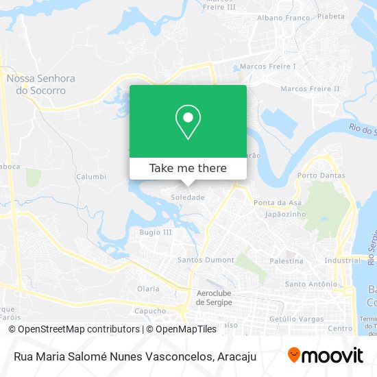 Mapa Rua Maria Salomé Nunes Vasconcelos