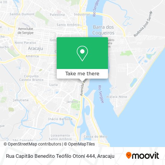 Rua Capitão Benedito Teófilo Otoní 444 map