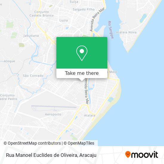 Mapa Rua Manoel Euclídes de Oliveira