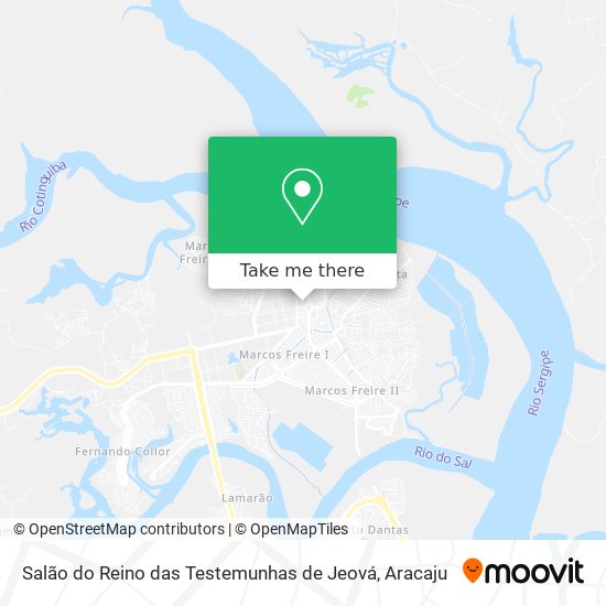 Salão do Reino das Testemunhas de Jeová map
