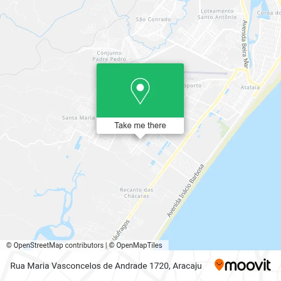 Rua Maria Vasconcelos de Andrade 1720 map