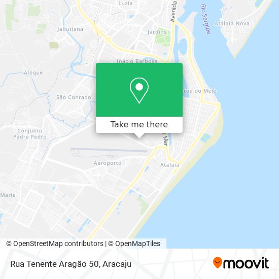 Mapa Rua Tenente Aragão 50