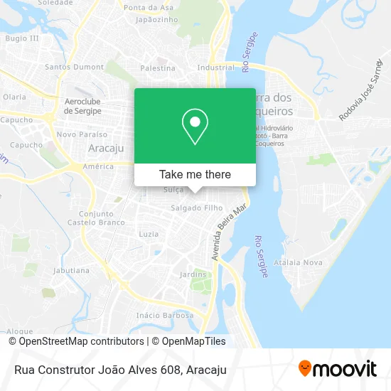 Rua Construtor João Alves 608 map