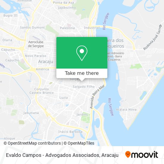 Mapa Evaldo Campos - Advogados Associados