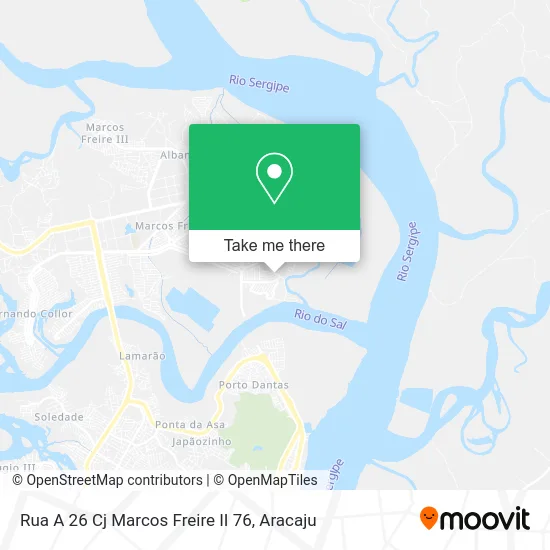 Rua A 26 Cj Marcos Freire II 76 map