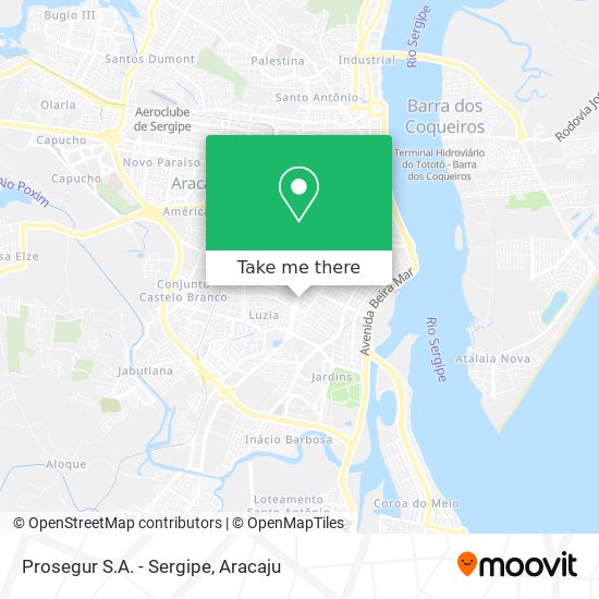 Mapa Prosegur S.A. - Sergipe