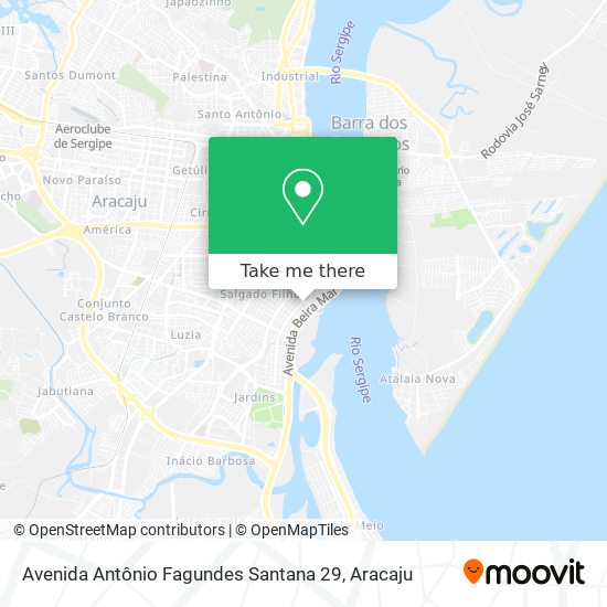 Mapa Avenida Antônio Fagundes Santana 29