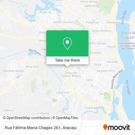 Rua Fátima Maria Chagas 261 map