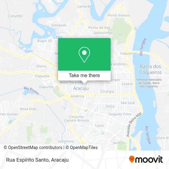 Rua Espírito Santo map