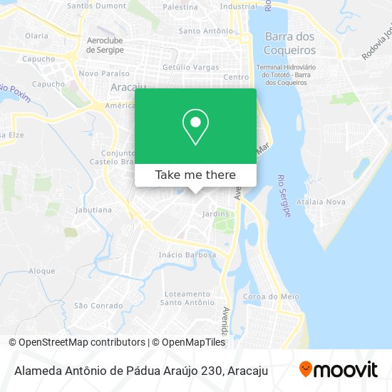 Mapa Alameda Antônio de Pádua Araújo 230