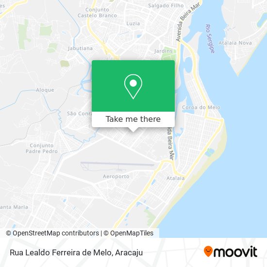 Mapa Rua Lealdo Ferreira de Melo