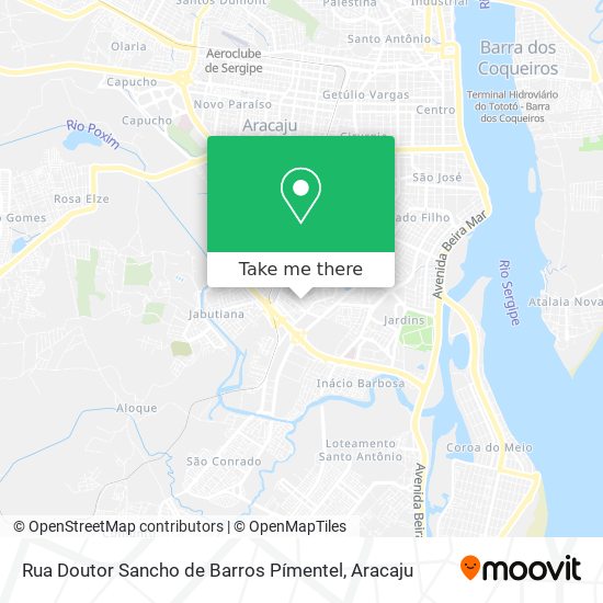 Mapa Rua Doutor Sancho de Barros Pímentel