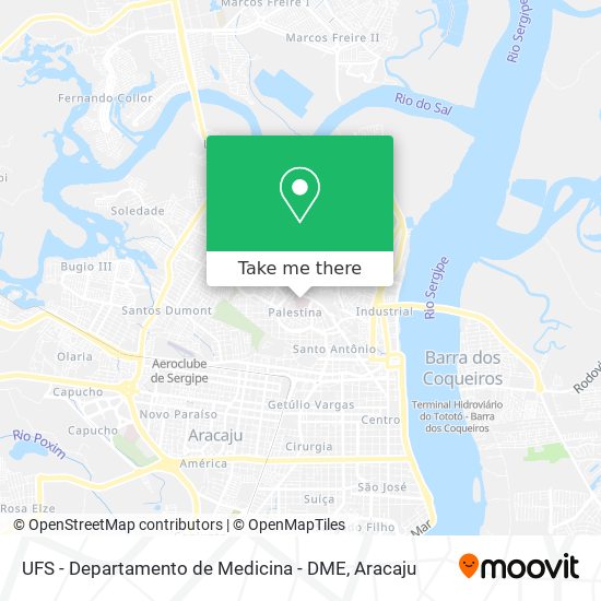 Mapa UFS - Departamento de Medicina - DME