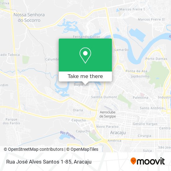 Rua José Alves Santos 1-85 map