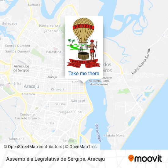 Assembléia Legislativa de Sergipe map