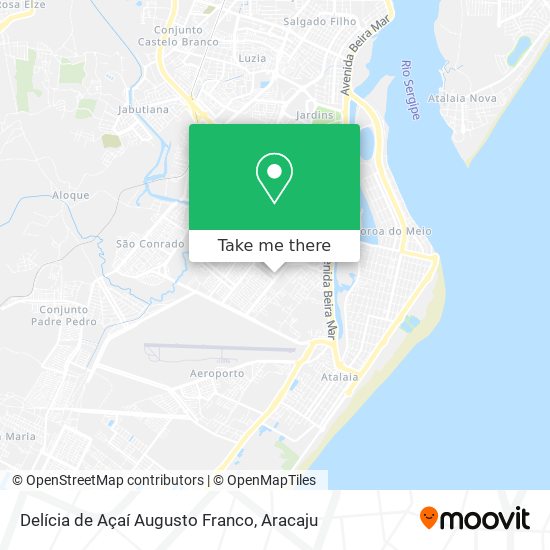 Delícia de Açaí Augusto Franco map