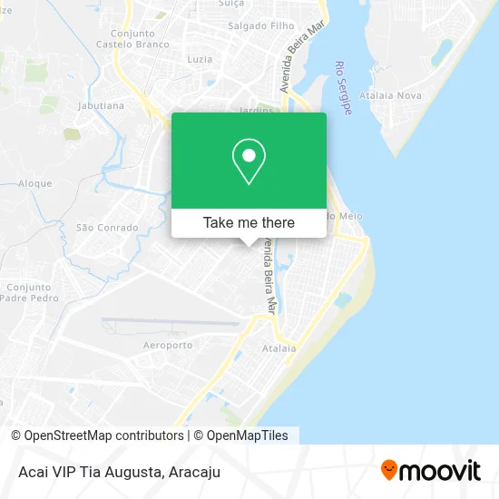 Acai VIP Tia Augusta map