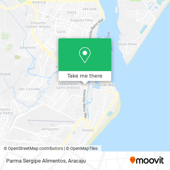 Parma Sergipe Alimentos map