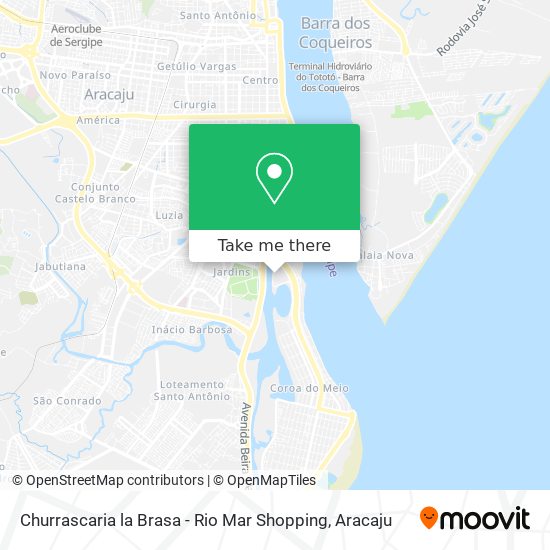 Mapa Churrascaria la Brasa - Rio Mar Shopping