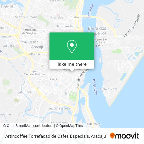 Artincoffee Torrefacao de Cafes Especiais map