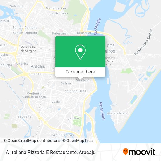 A Italiana Pizzaria E Restaurante map