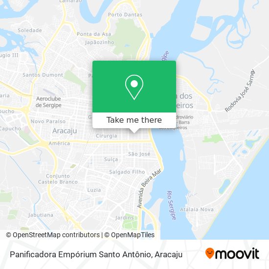 Panificadora Empórium Santo Antônio map