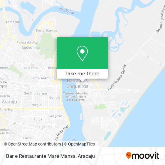 Mapa Bar e Restaurante Maré Mansa