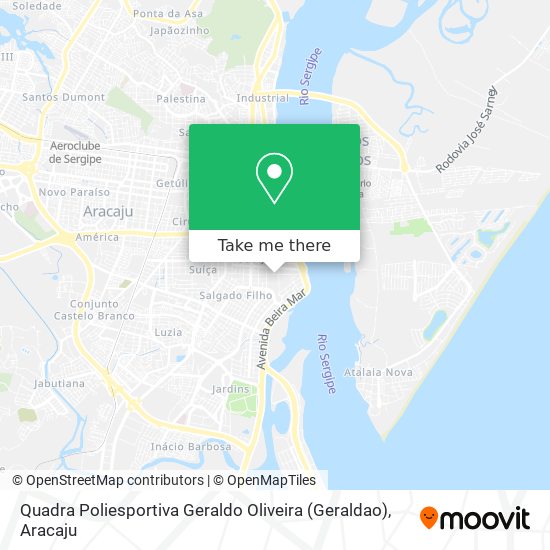 Mapa Quadra Poliesportiva Geraldo Oliveira (Geraldao)