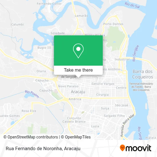 Rua Fernando de Noronha map