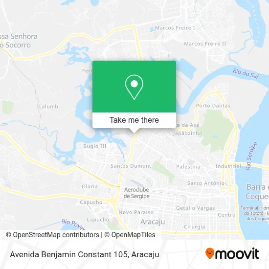 Avenida Benjamin Constant 105 map