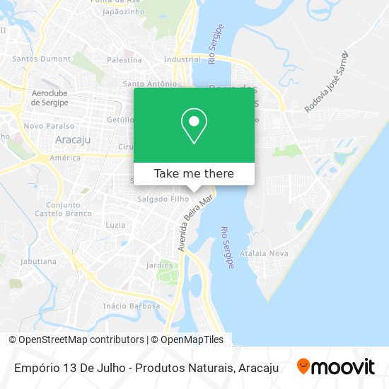 Empório 13 De Julho - Produtos Naturais map