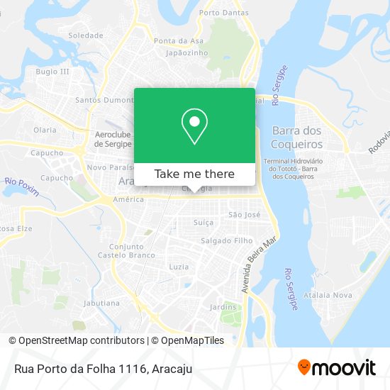 Mapa Rua Porto da Folha 1116