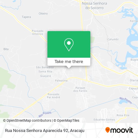 Rua Nossa Senhora Aparecida 92 map