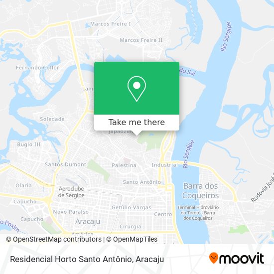 Residencial Horto Santo Antônio map