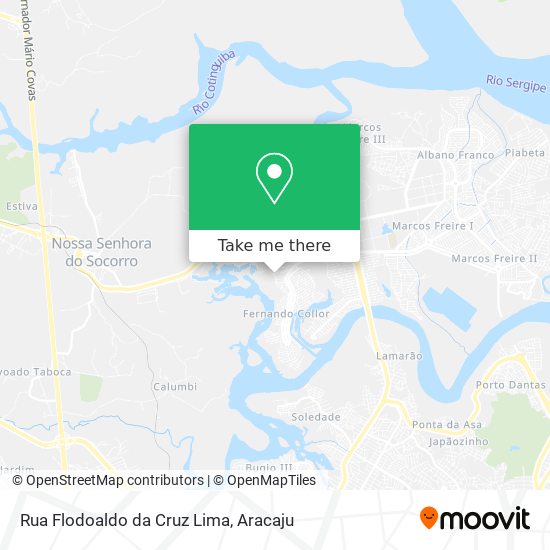 Mapa Rua Flodoaldo da Cruz Lima