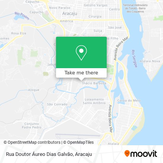 Mapa Rua Doutor Áureo Dias Galvão