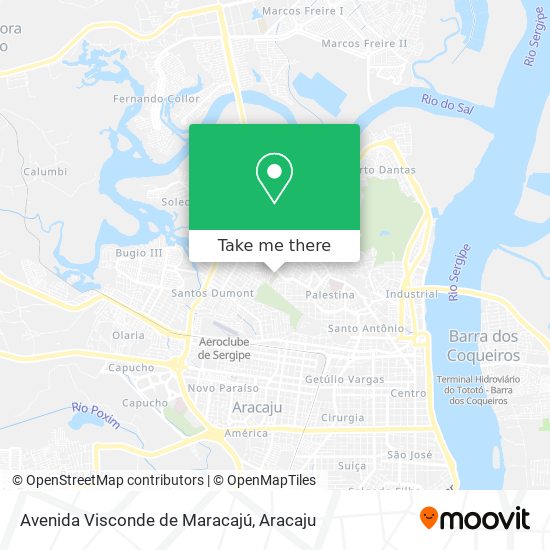 Mapa Avenida Visconde de Maracajú