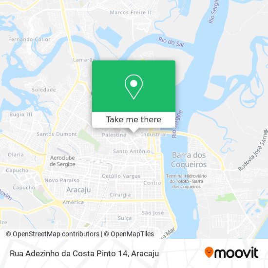 Mapa Rua Adezinho da Costa Pinto 14