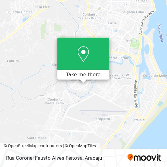 Mapa Rua Coronel Fausto Alves Feitosa