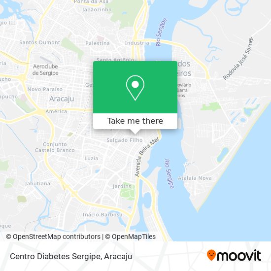 Centro Diabetes Sergipe map