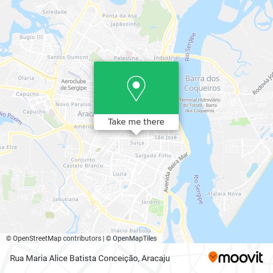 Mapa Rua Maria Alice Batista Conceição