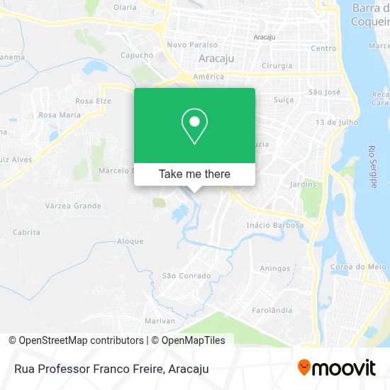 Rua Professor Franco Freire map