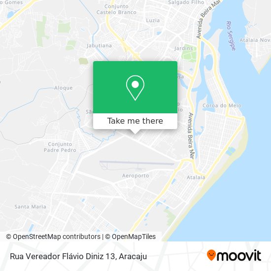 Mapa Rua Vereador Flávio Diniz 13